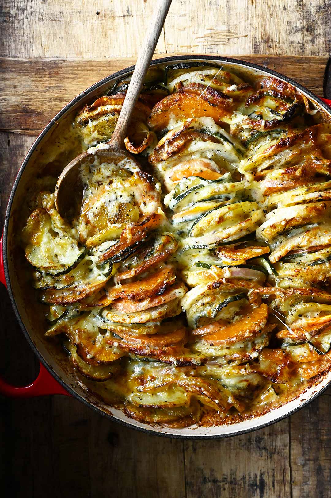 potato and vegetable gratin