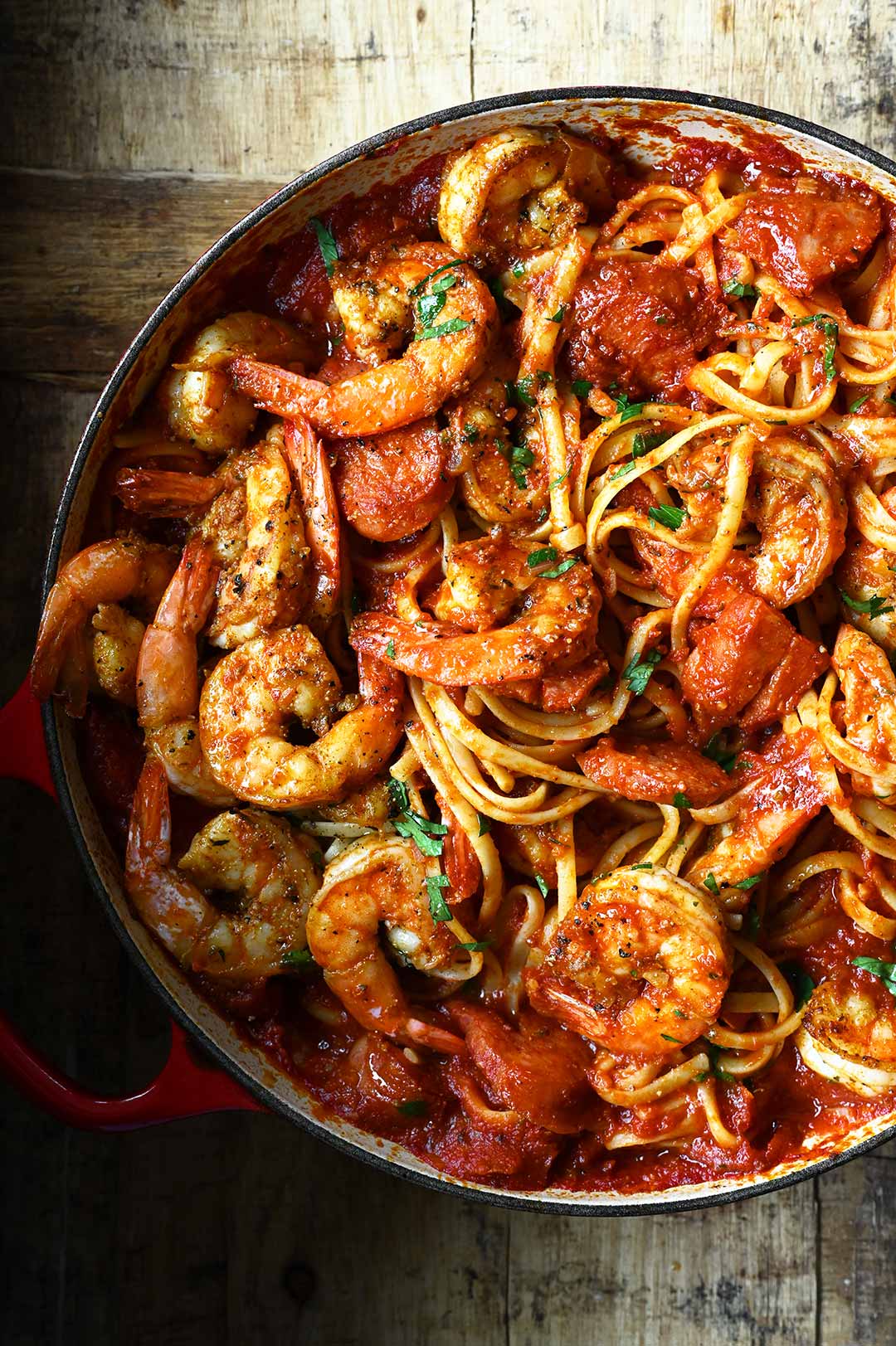 Y Cajun Shrimp Pasta With Sausage