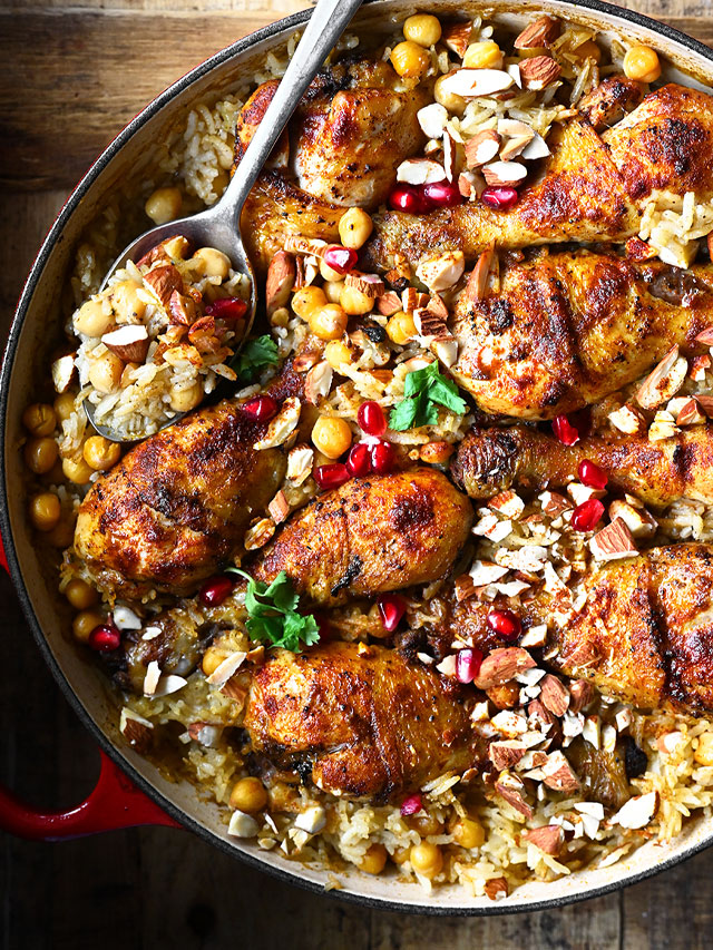 Persian Style Chicken with Rice