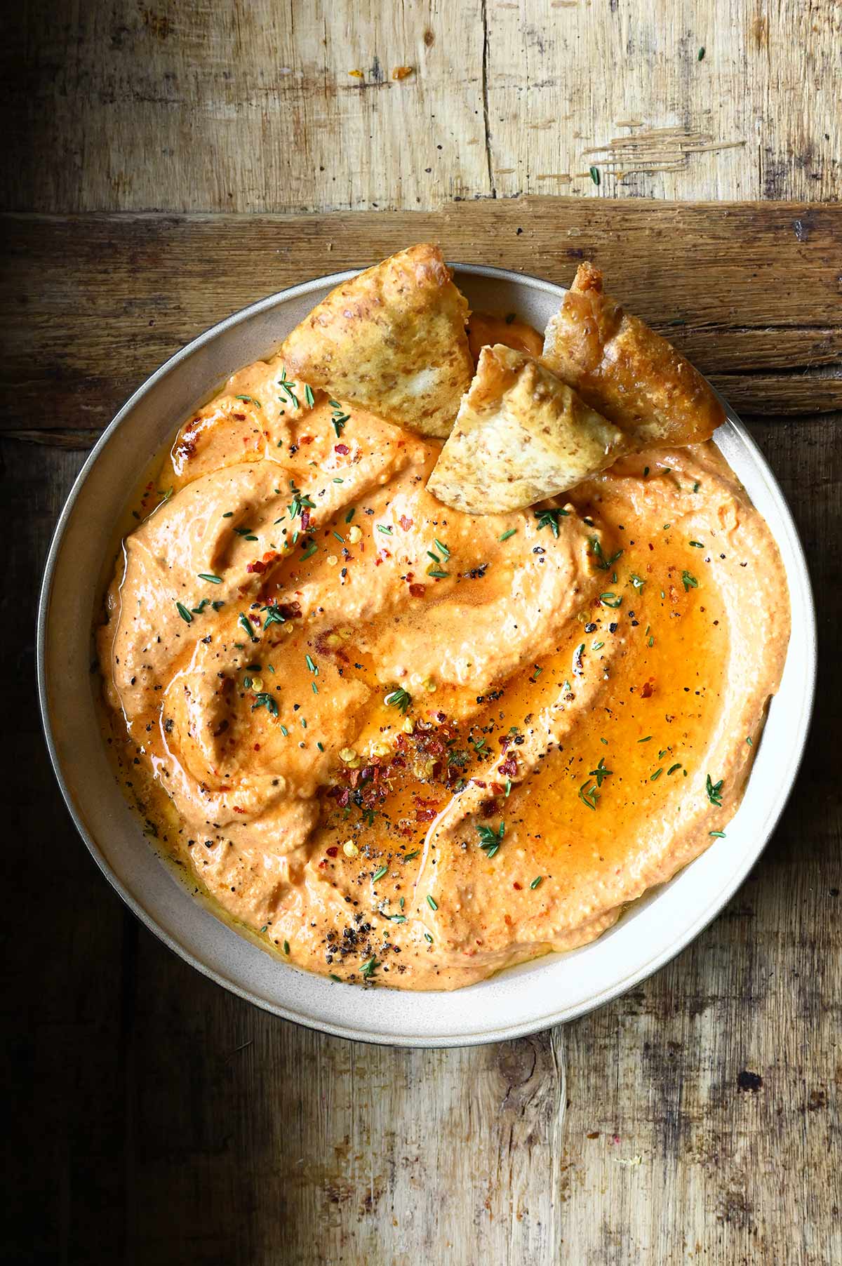 roasted pepper feta dip