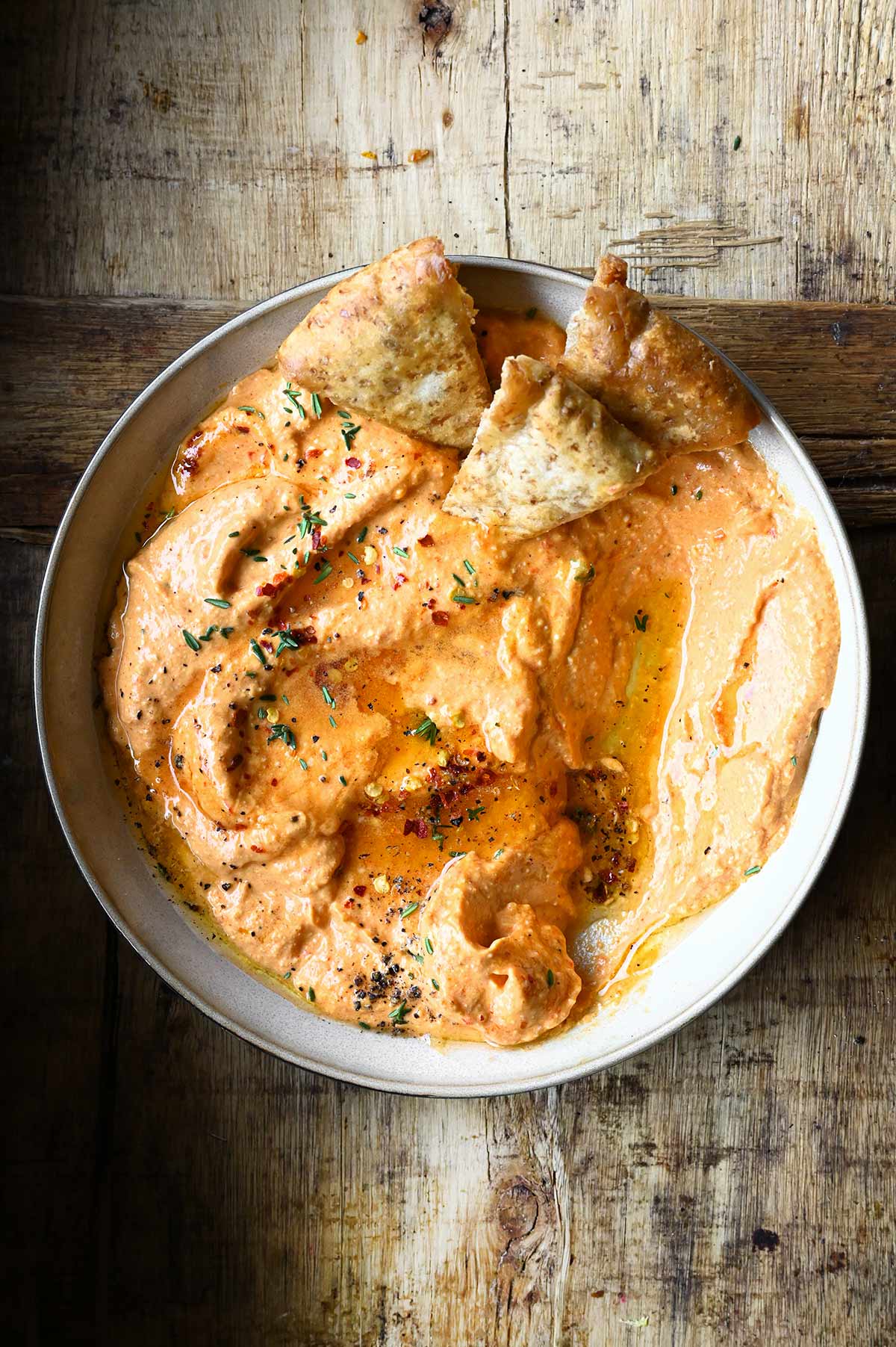 Roasted Pepper Feta Dip roasted pepper feta dip