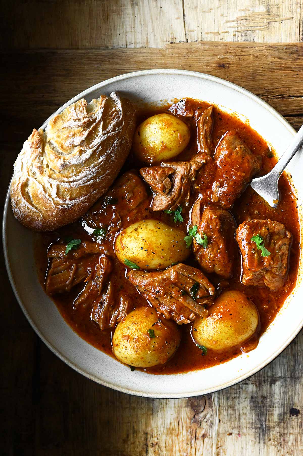 hearty beef and potato stew