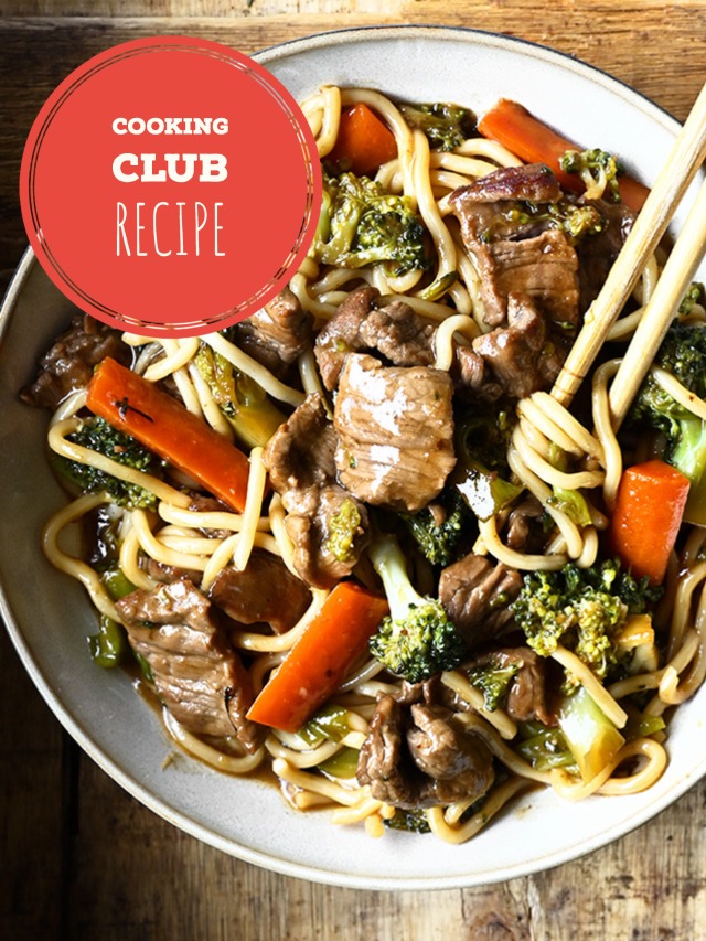 Chinese Beef and Broccoli Noodles