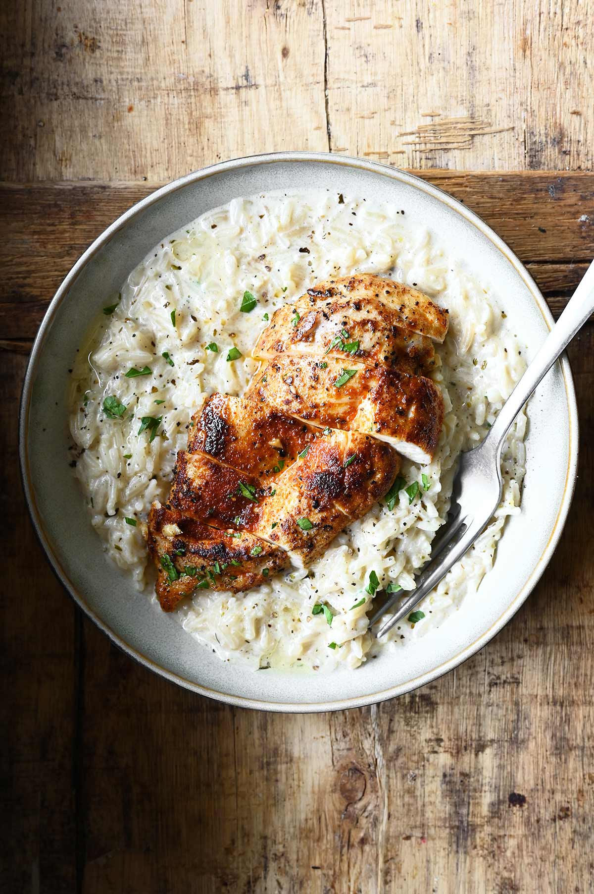 One Pot Creamy Chicken and Rice