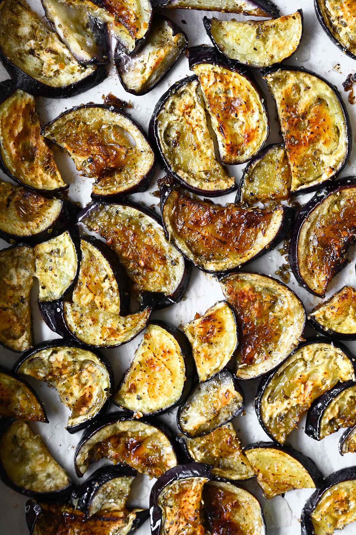 Roasted Eggplant Salad with Feta Dressing roasted eggplant salad with feta dressing