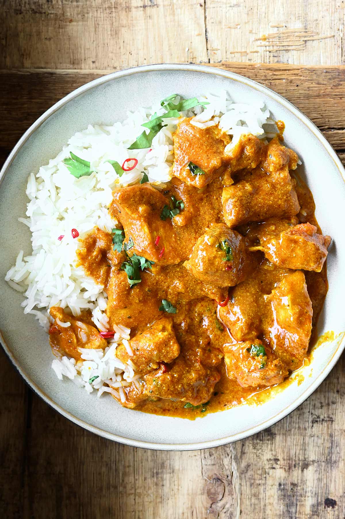 Easy Chicken Tikka Masala Serving Dumplings