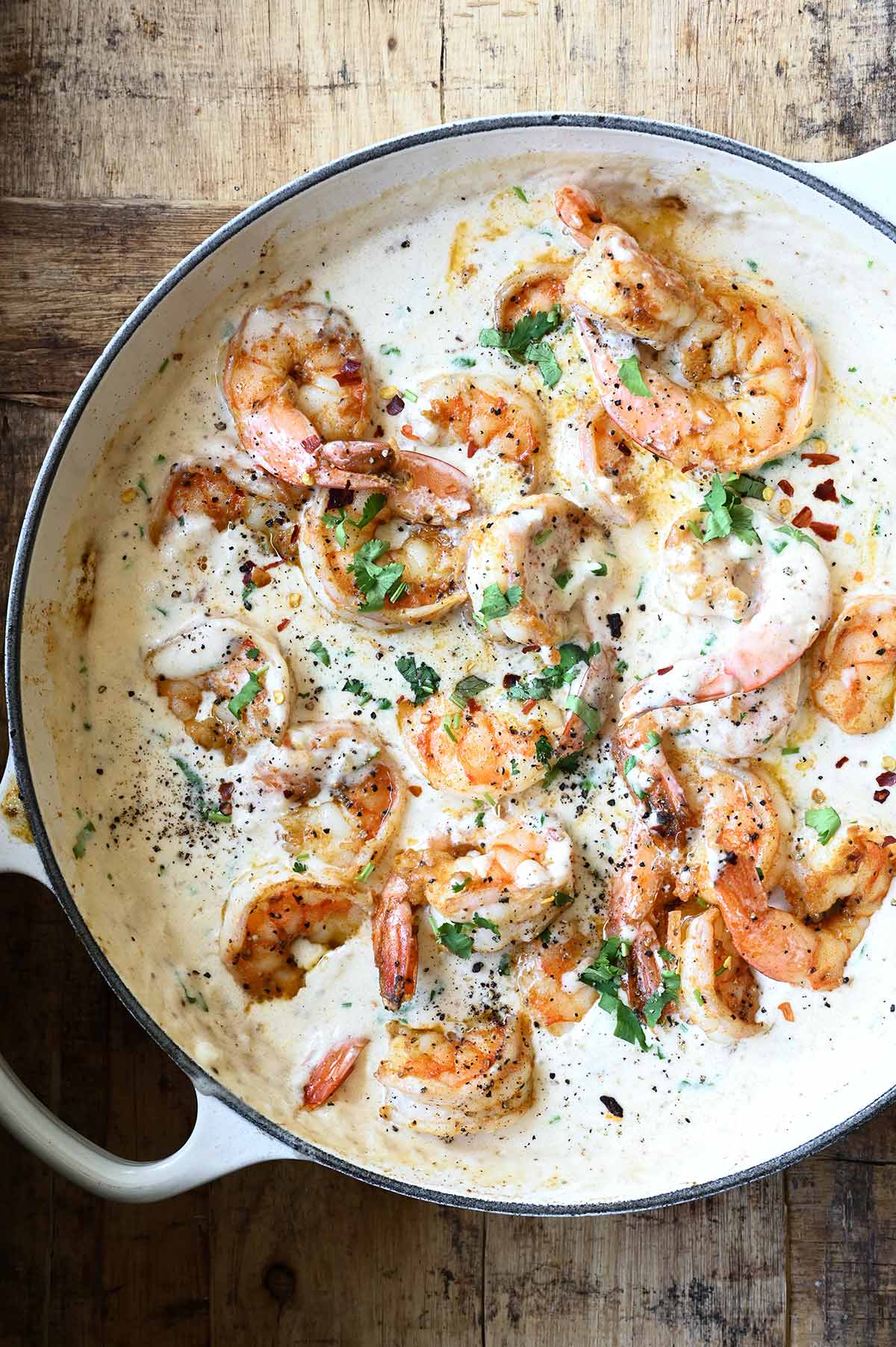 garlic shrimp in coconut milk