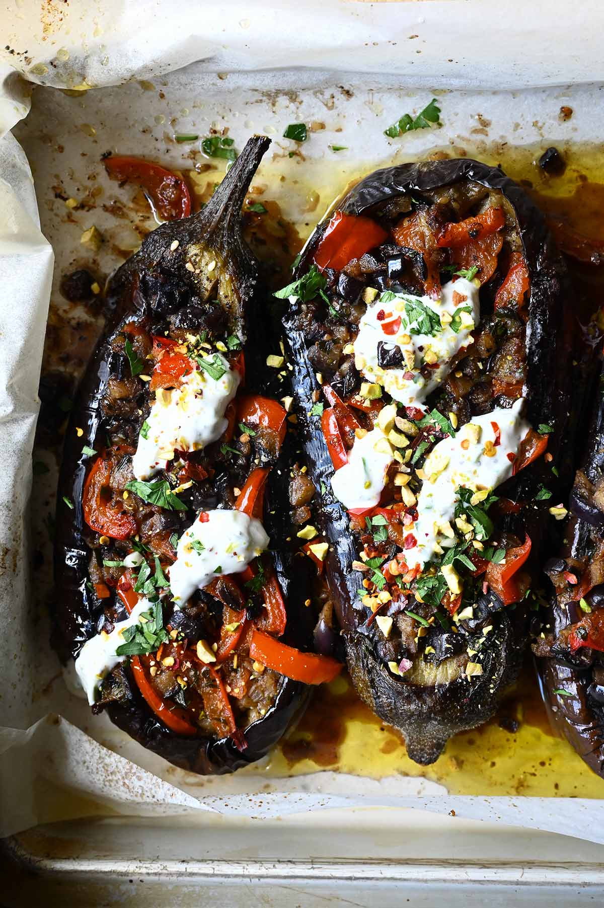 lebanese stuffed eggplants