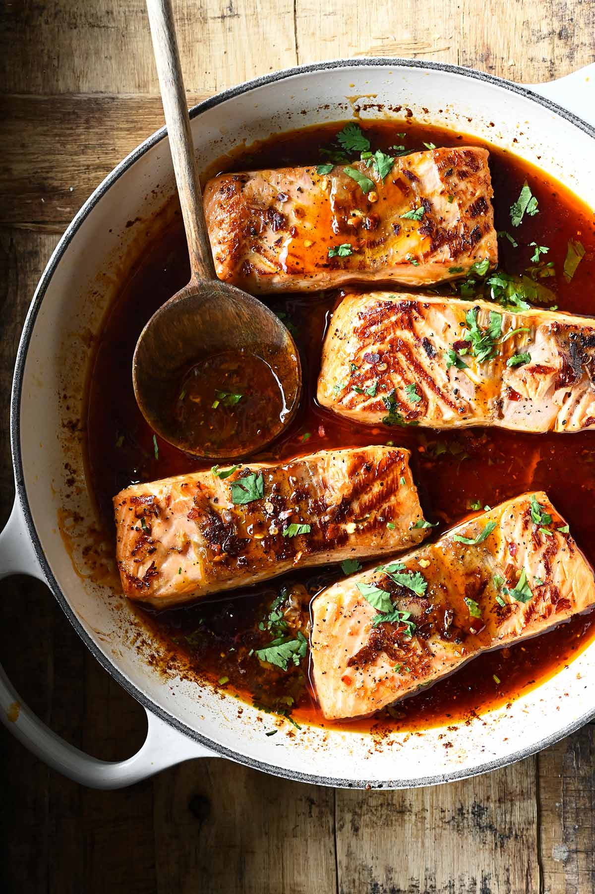 salmon in sweet chili sauce