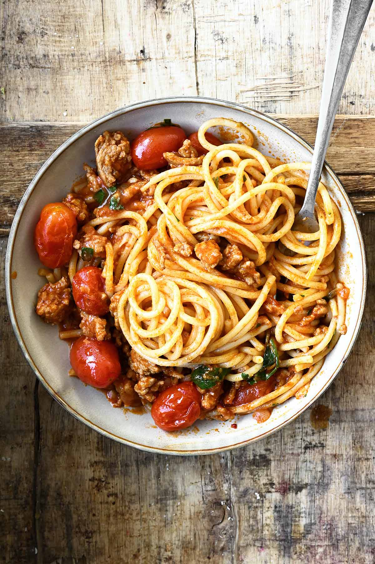 cherry tomato bolognese