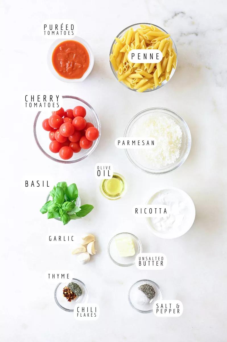 tomato ricotta pasta