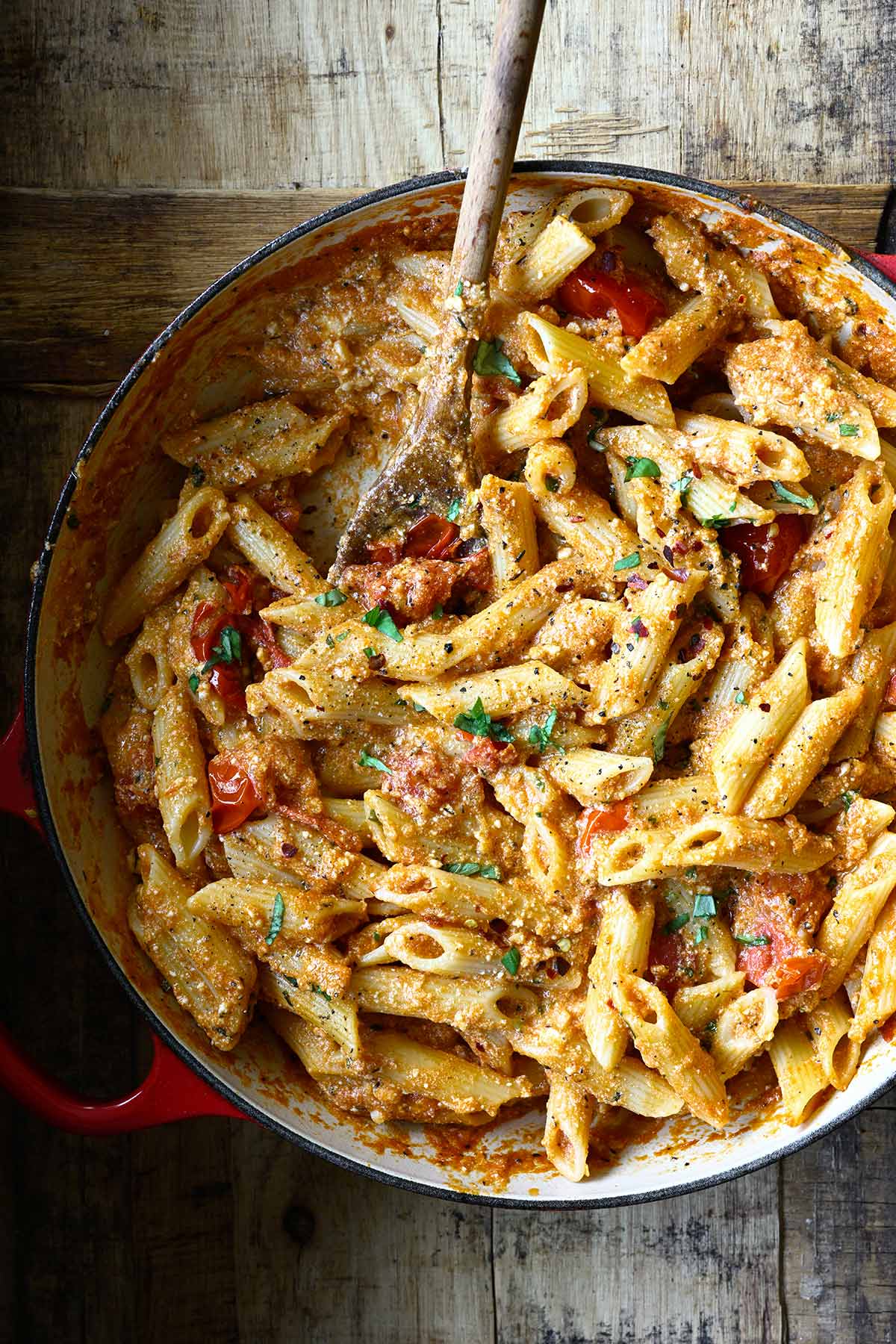 tomato ricotta pasta