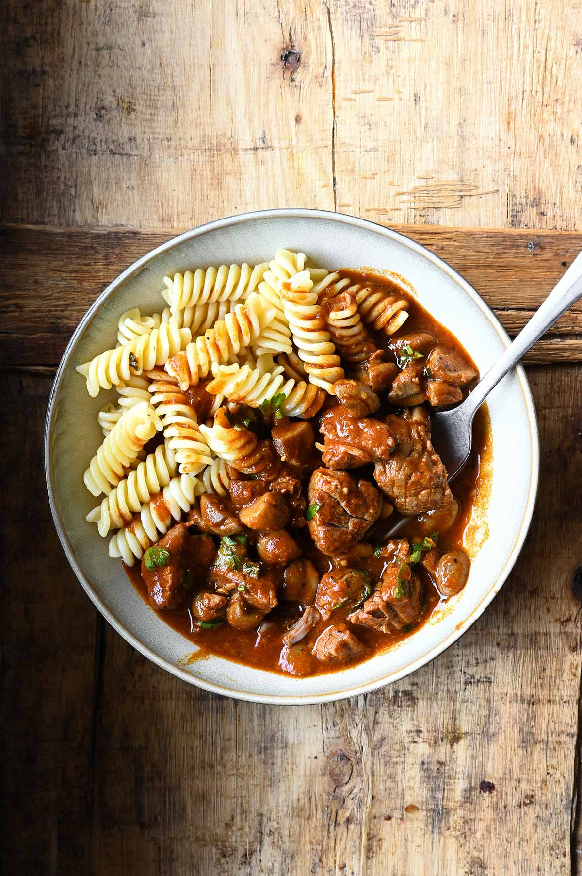 beef and mushroom goulash