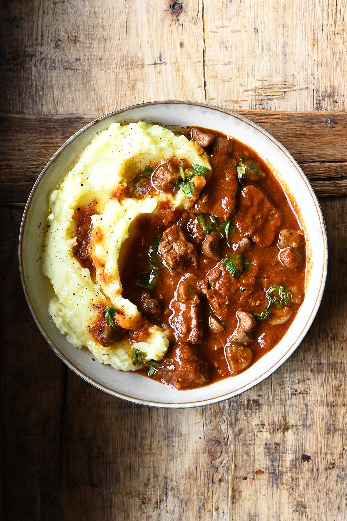 beef and mushroom goulash