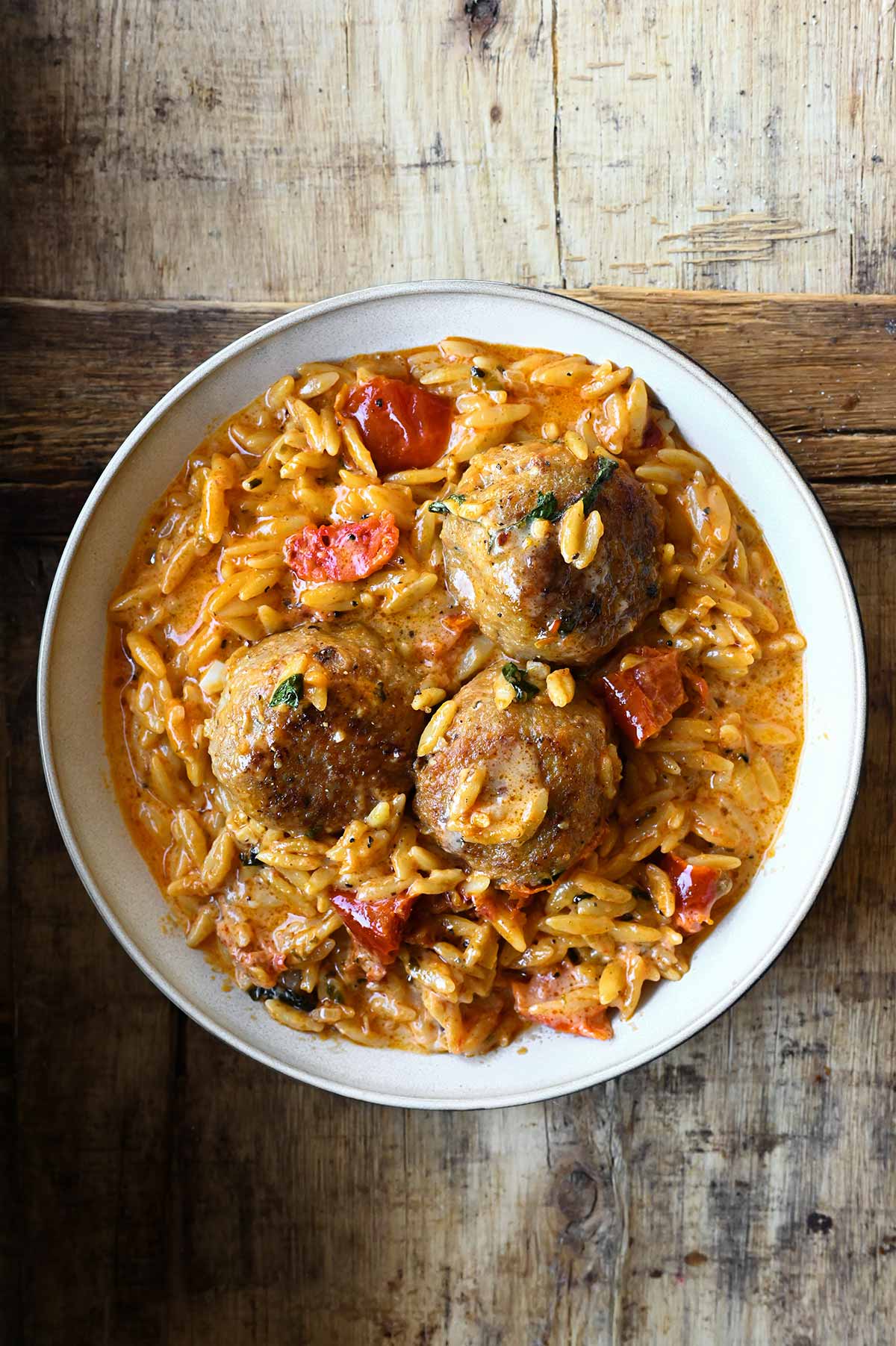marry me chicken meatball orzo
