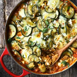 orzo zucchini bake