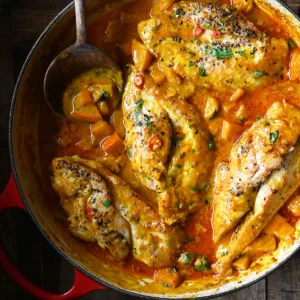 pumpkin thai chicken curry