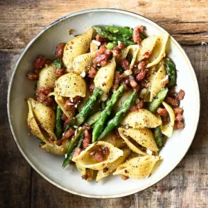 brown butter asparagus pasta