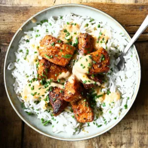 cajun bang bang salmon bowls