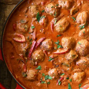 chicken paprikash meatballs