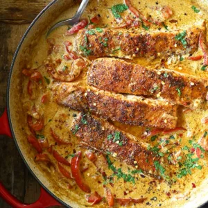 creamy cajun pepper salmon