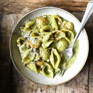 creamy pesto pasta
