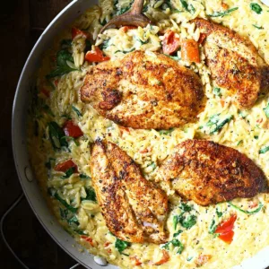 creamy tuscan chicken orzo