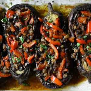 lebanese stuffed eggplants