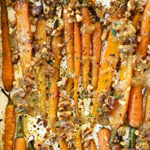 roasted carrots with miso dressing