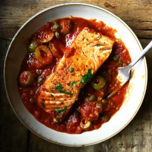 salmon puttanesca