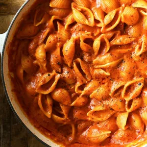 spicy pasta alla vodka with nduja