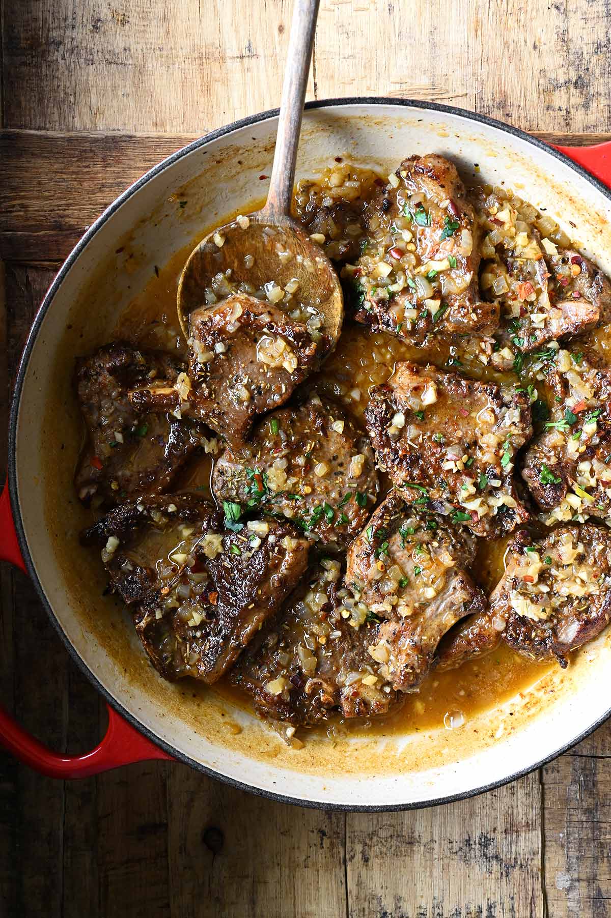 honey cajun lamb chops