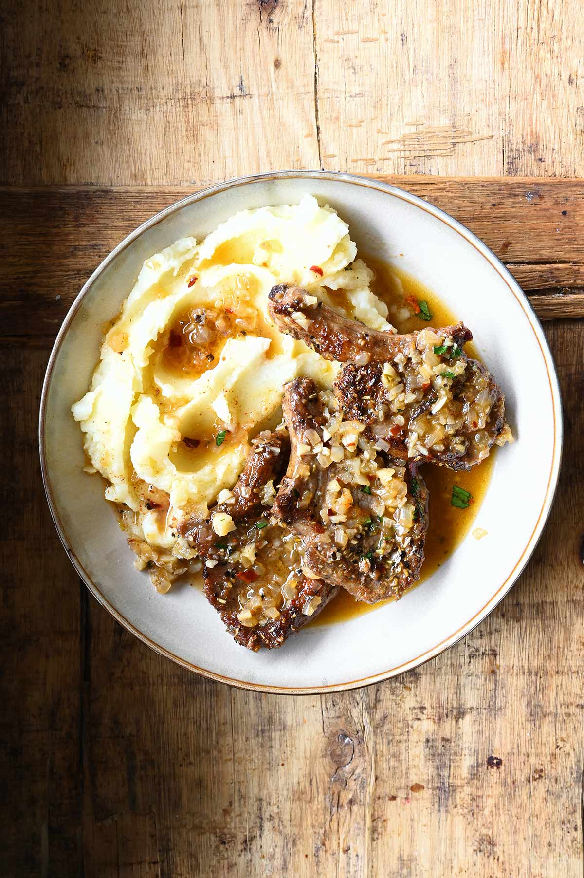 honey cajun lamb chops