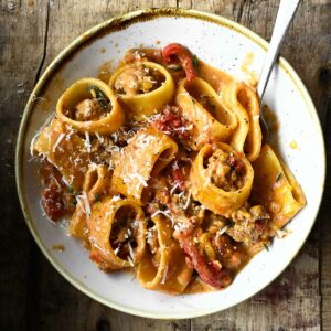 creamy beef bolognese