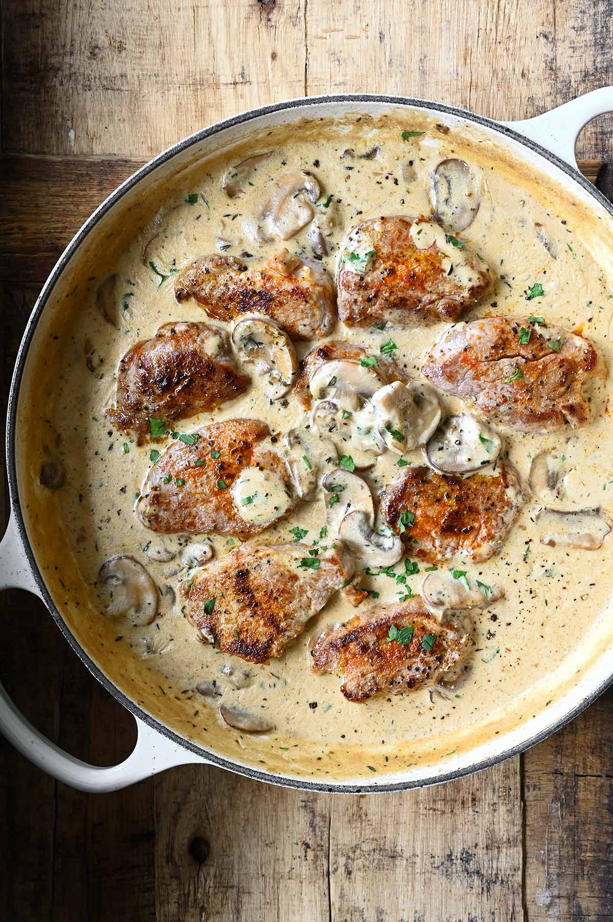 Pork Steaks in Mushroom Sauce pork steaks in mushroom sauce