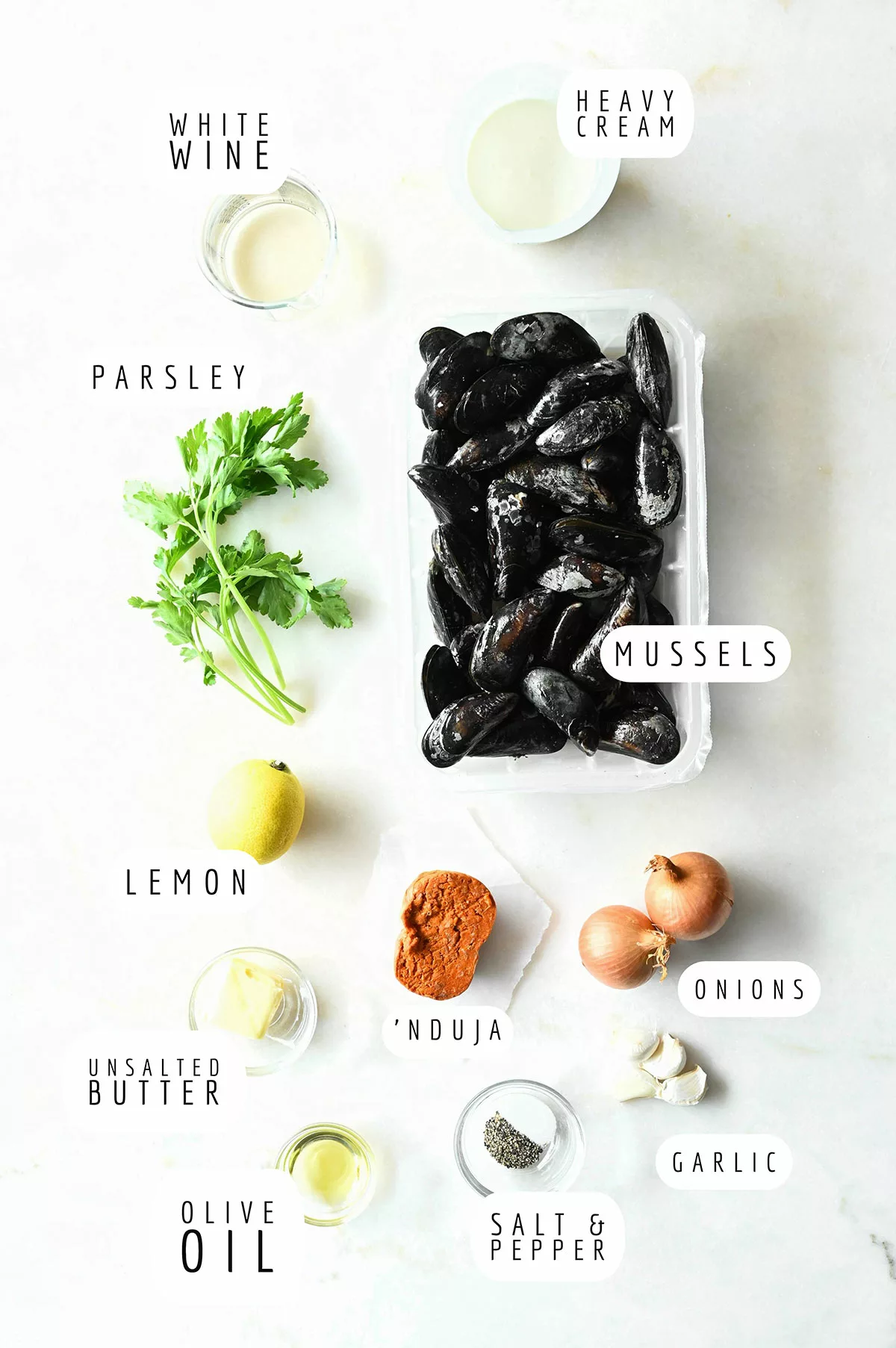mussels with nduja mussels with nduja