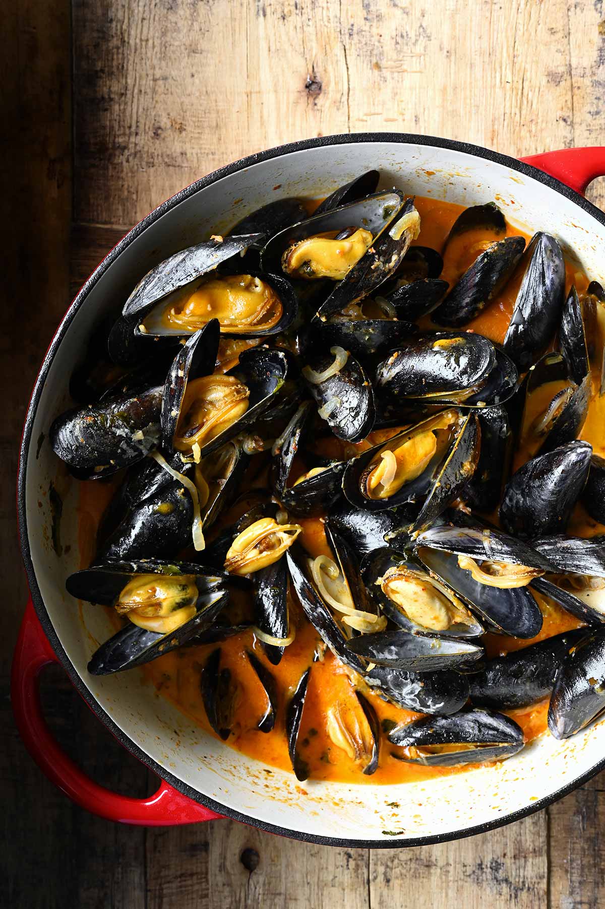 mussels with nduja mussels with nduja