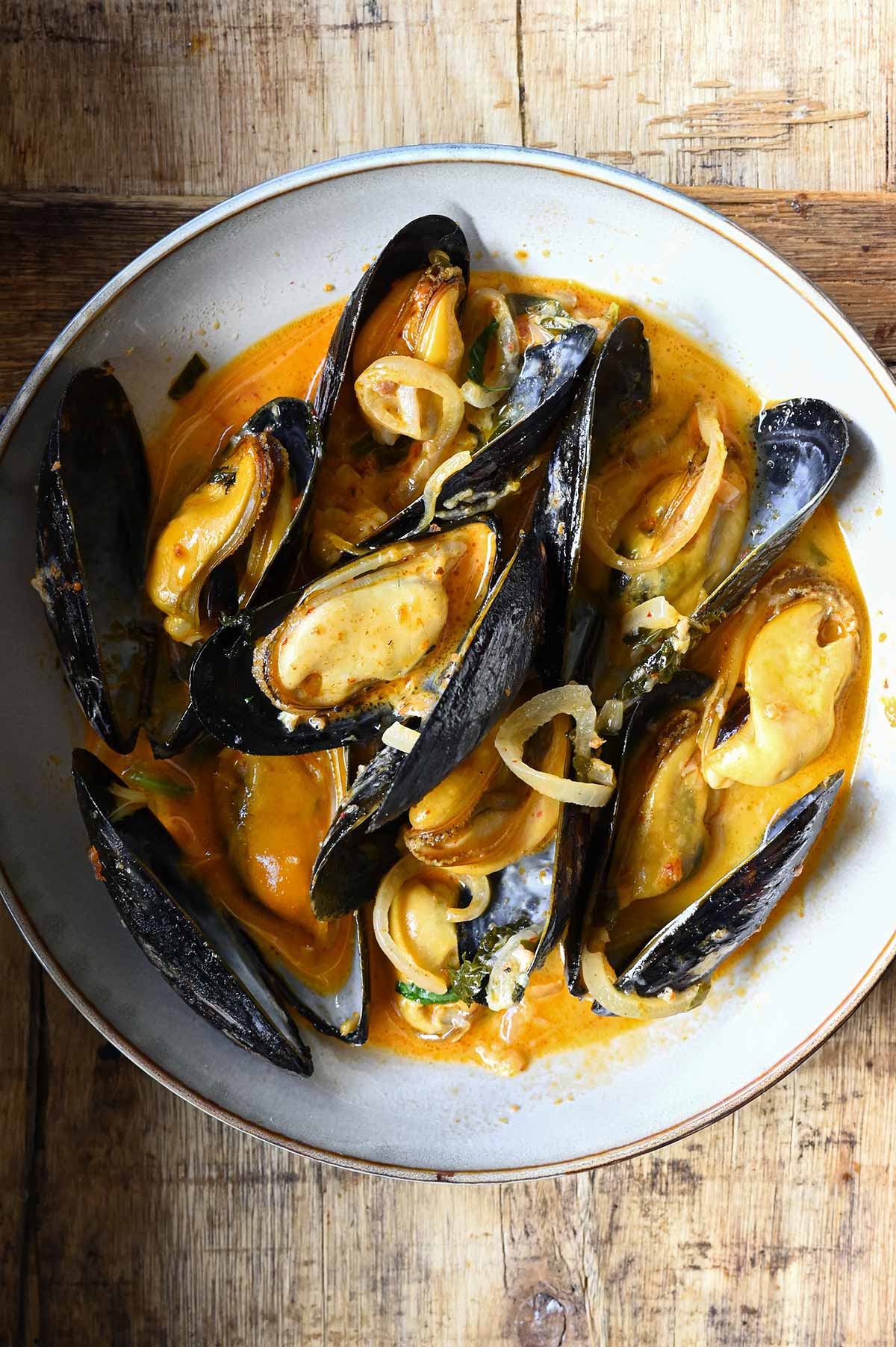mussels with nduja mussels with nduja