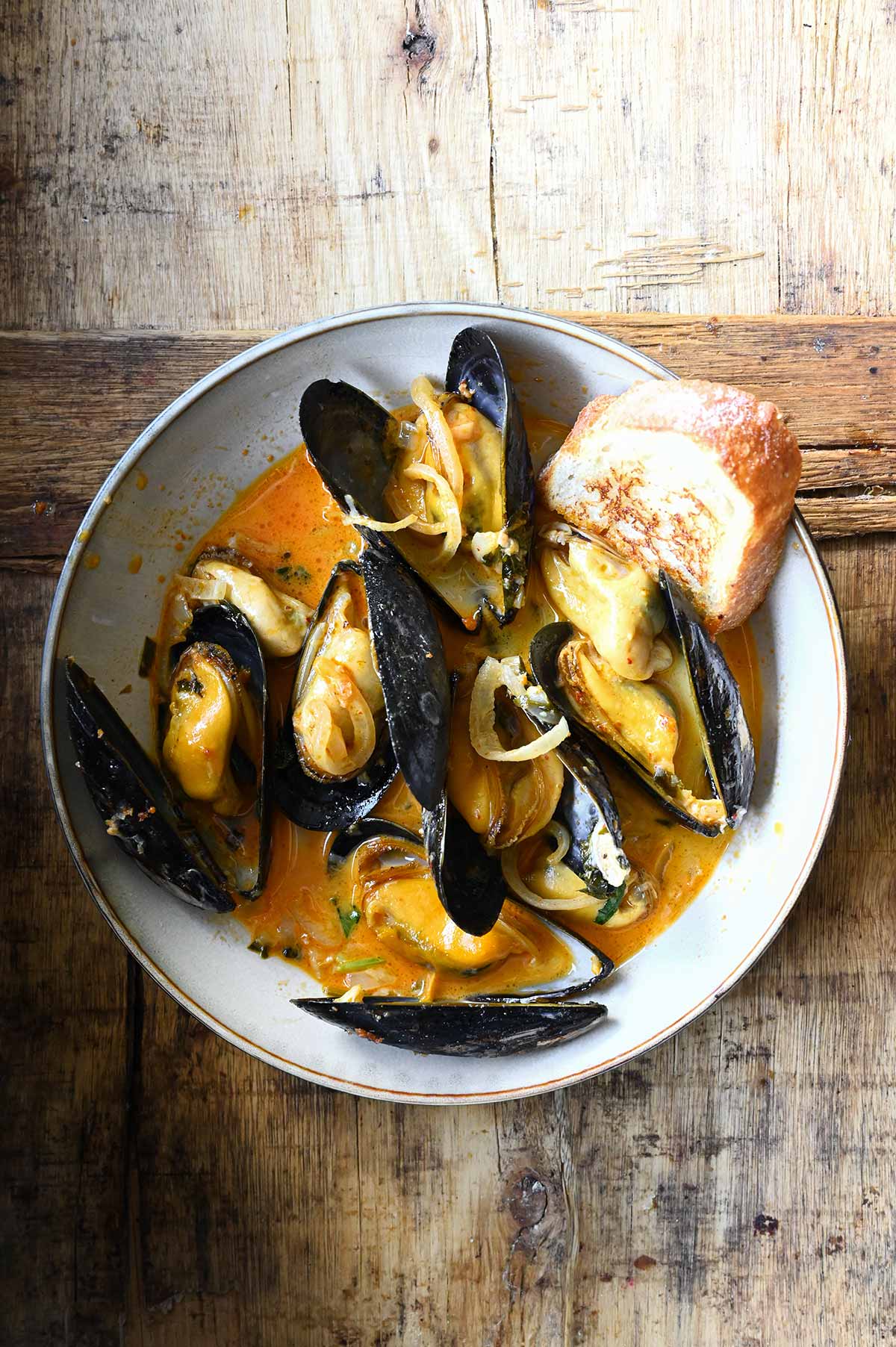mussels with nduja mussels with nduja