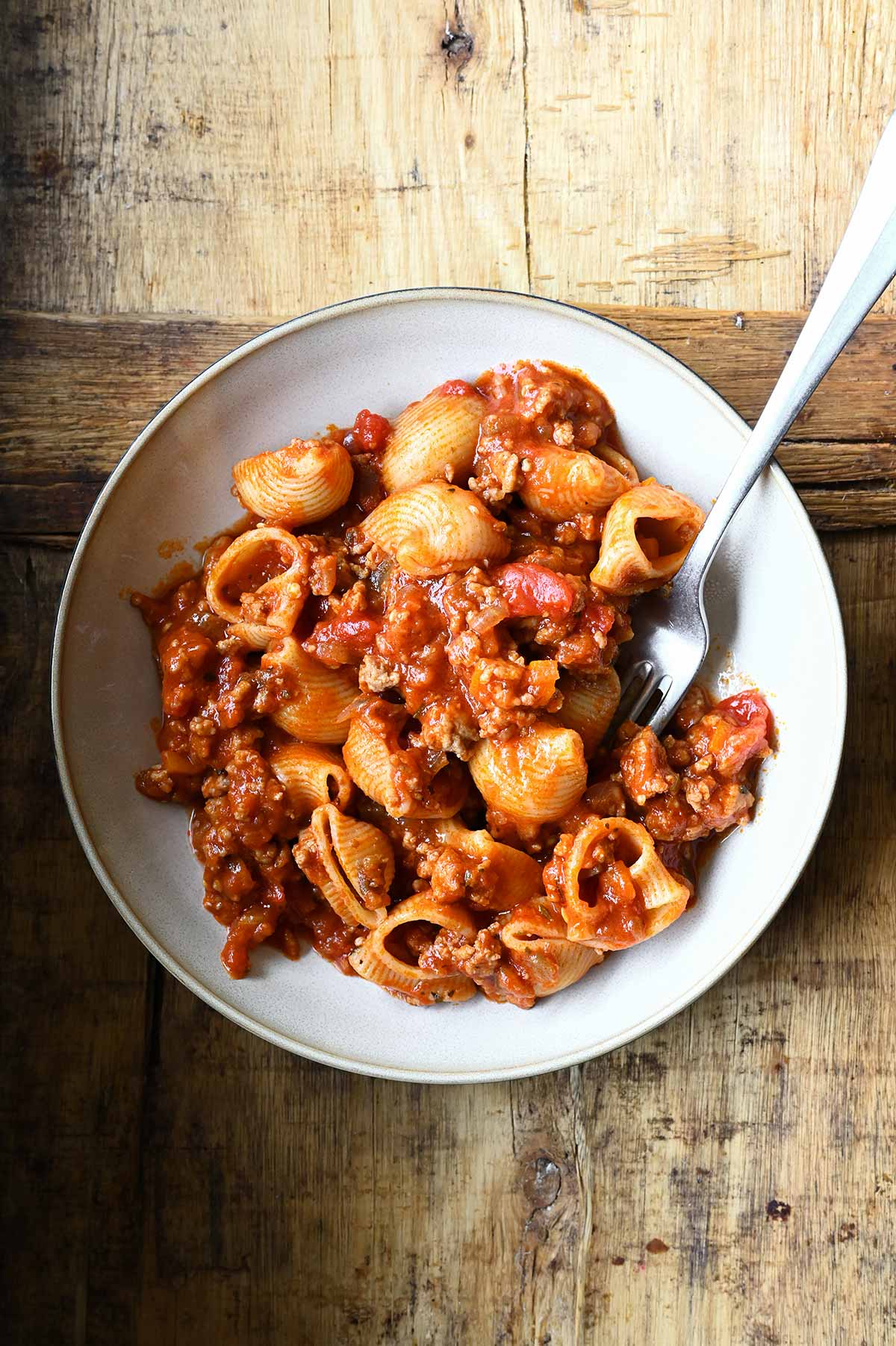 bolognese with eggplant