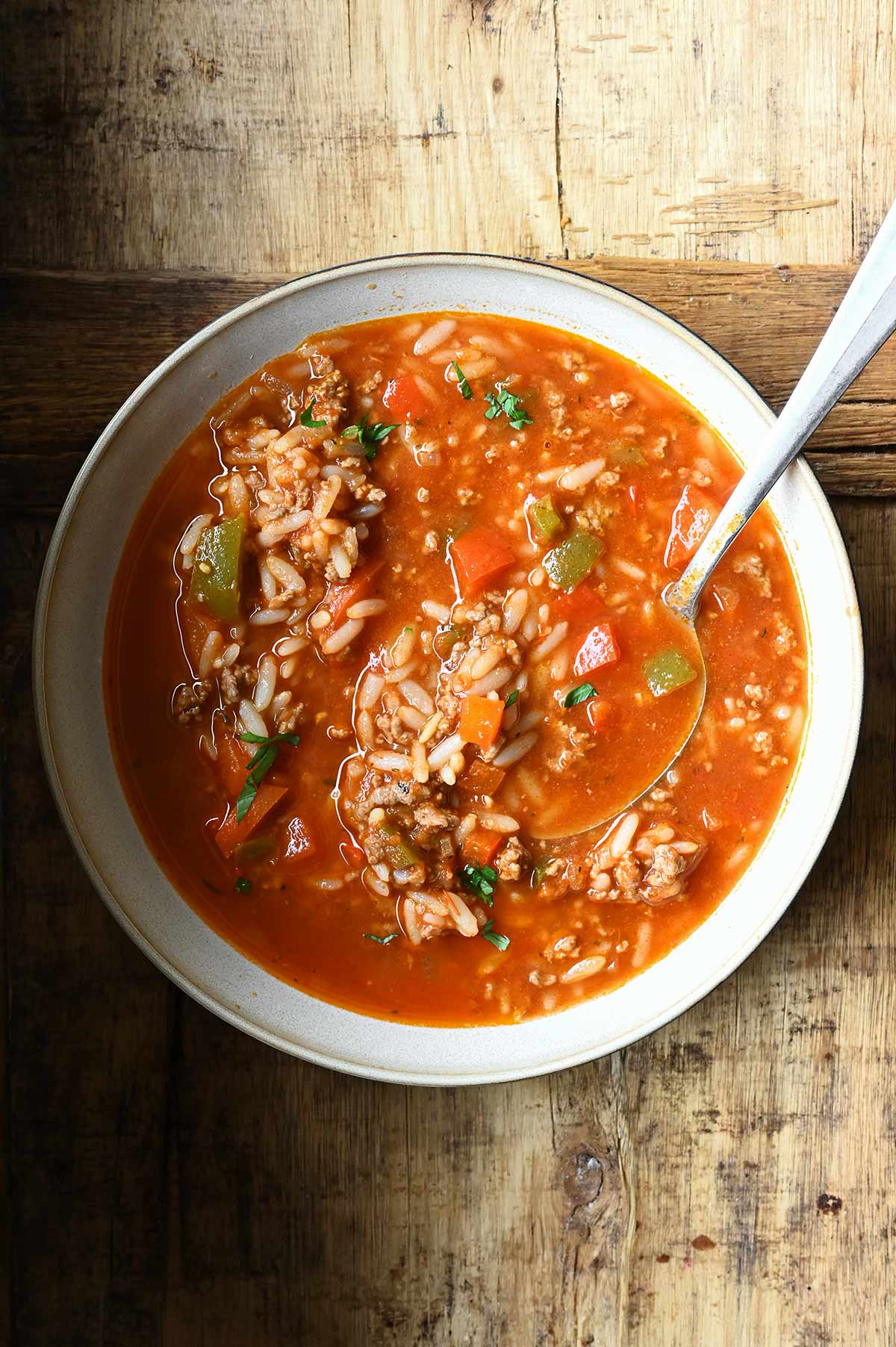 Stuffed Pepper Soup stuffed pepper soup
