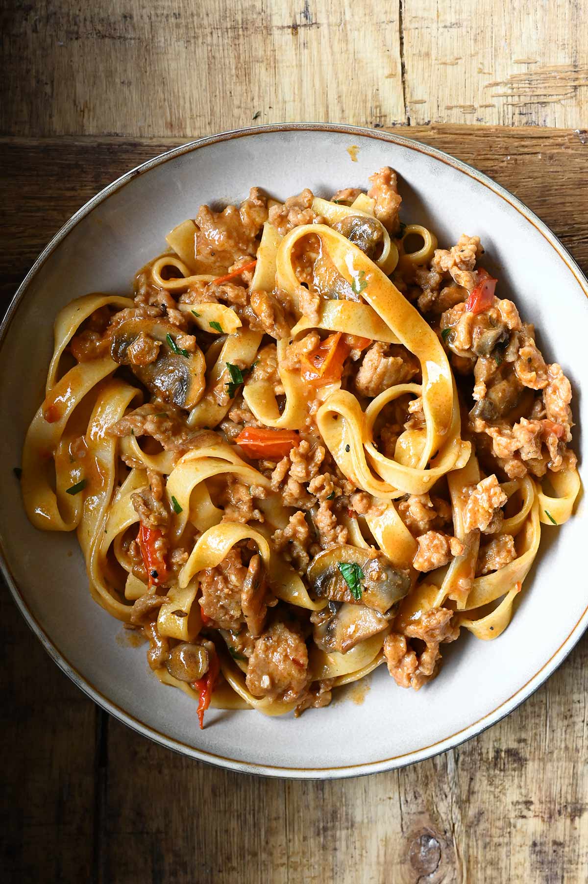 Chicken Stroganoff - Serving Dumplings