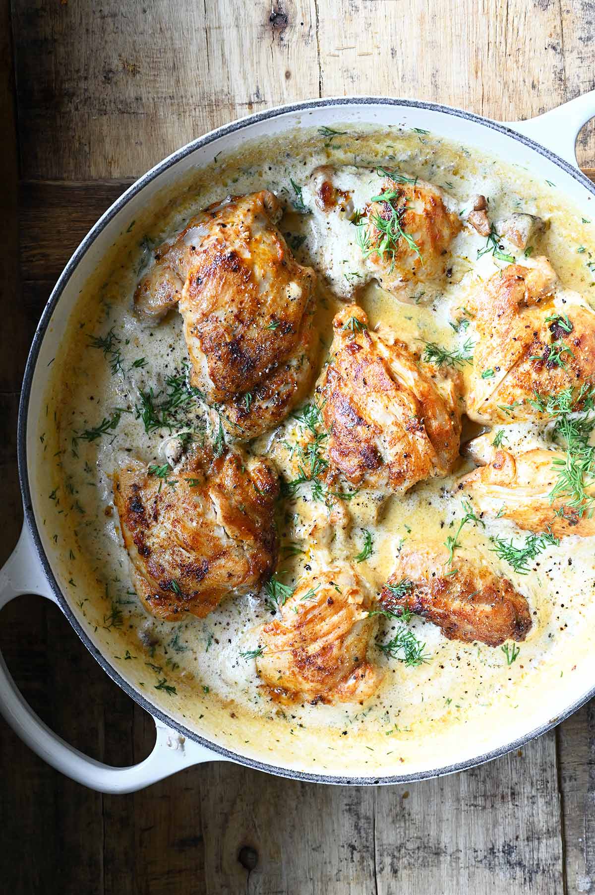 Creamy Dill Chicken Thighs creamy dill chicken thighs
