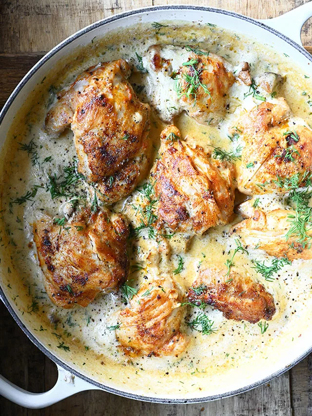 Chicken in Creamy Dill Sauce
