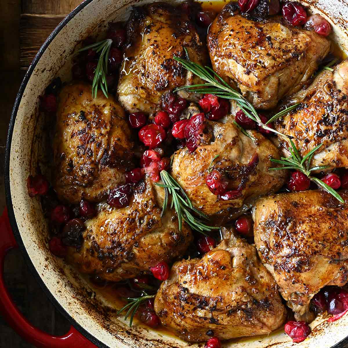 Cranberry Balsamic Chicken - Serving Dumplings