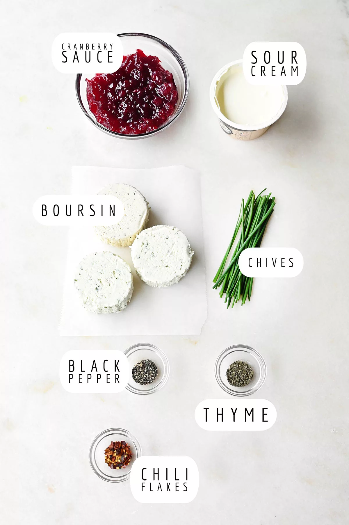 cranberry whipped boursin dip