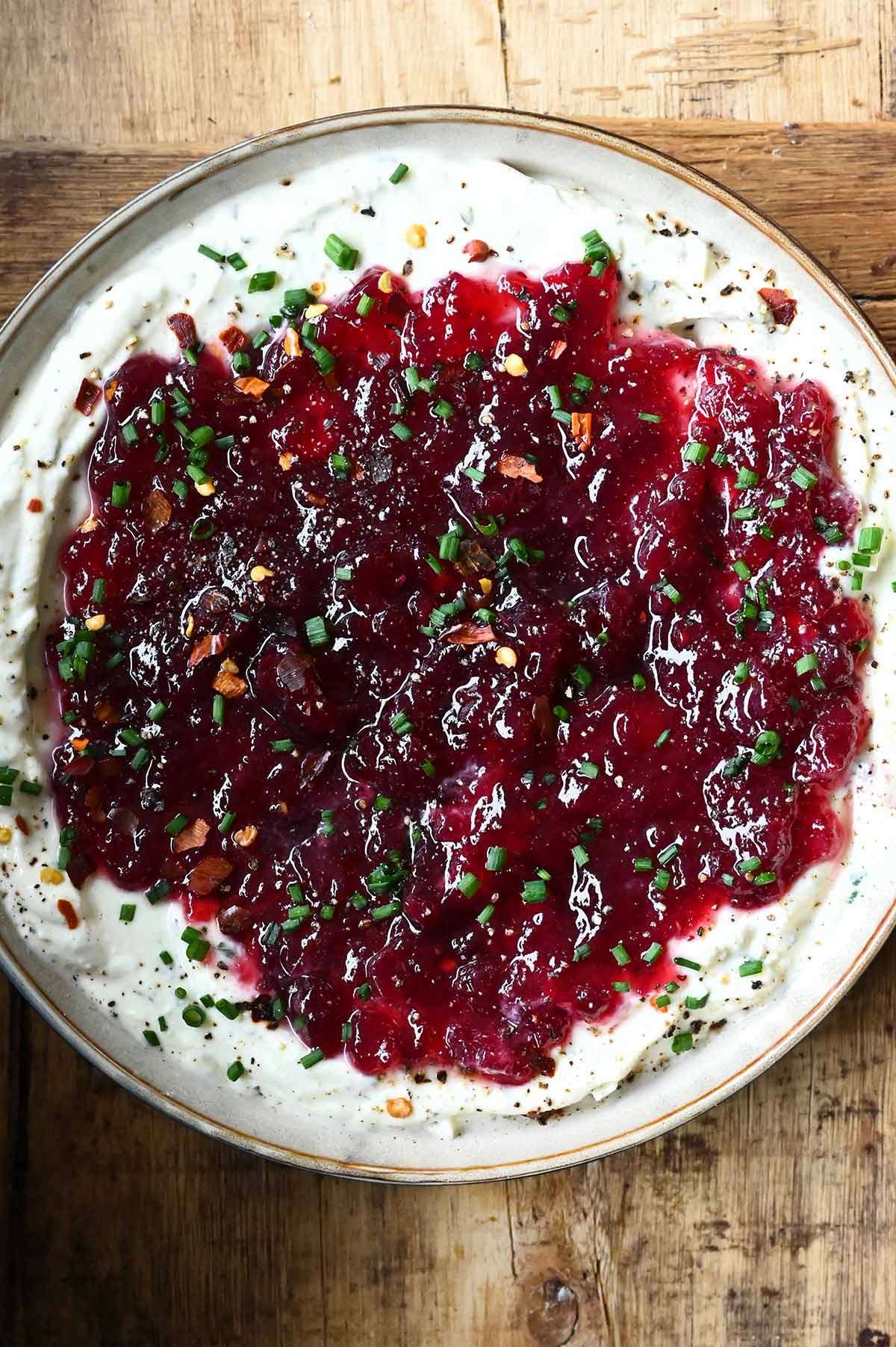 cranberry whipped boursin dip