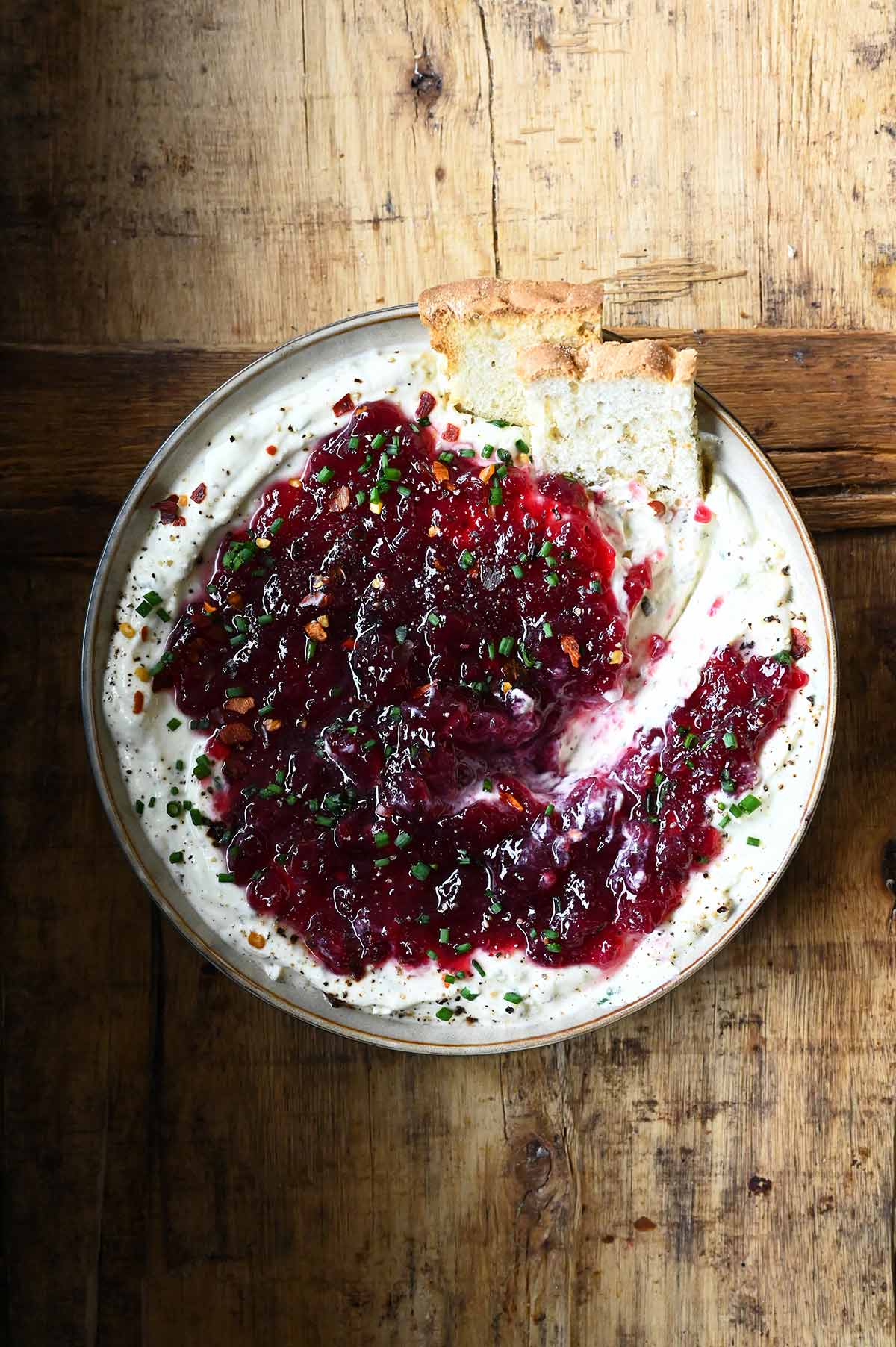 cranberry whipped boursin dip