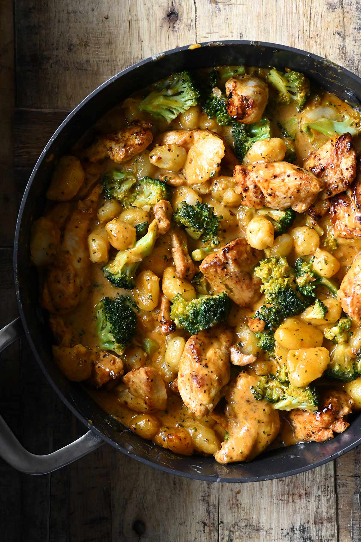 one skillet chicken and gnocchi