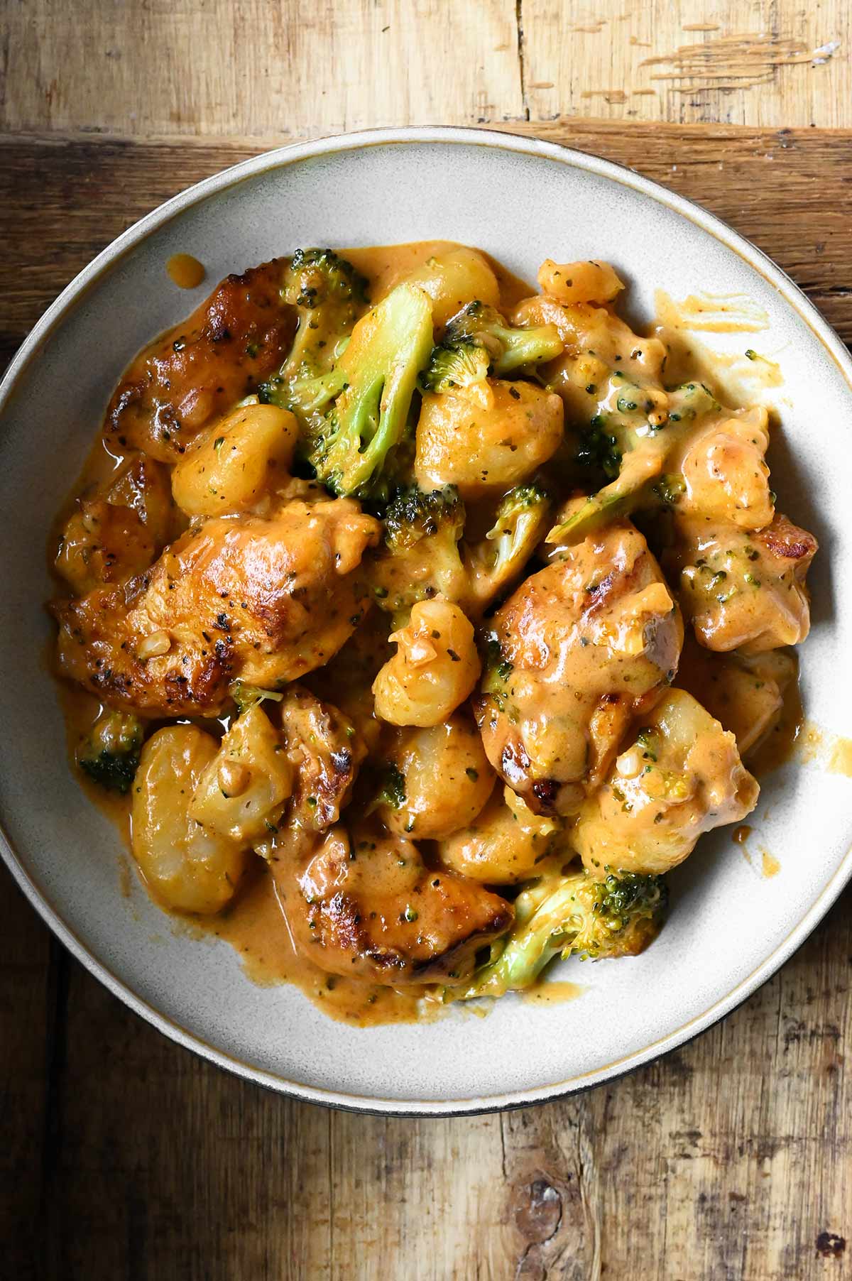 one skillet chicken and gnocchi